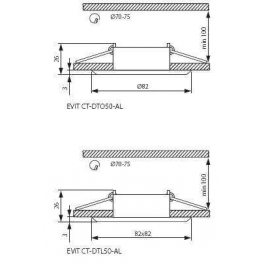 EVIT CT-DTO50-AL MR16