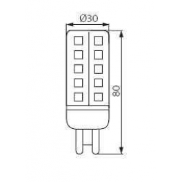 SAYA LED34 SMDG9 4W2700K