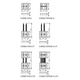 Connector 8 CP csatlakozó ledszal.hoz
