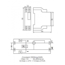 EDM 1P LCD R fogy.mérő