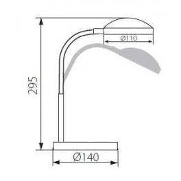 SILIA 6LED KT-B asztali lámpa