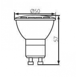LED15R 4W GU10-CW 310LM 120°