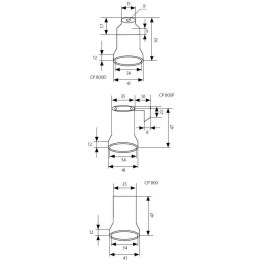 HLDR-E27 porcelán foglalat