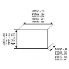 DB104S 1X4P/SMD falon kívüli elosztó tábla