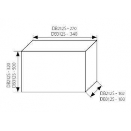 DB212S 2X12P/SMD falon kívüli