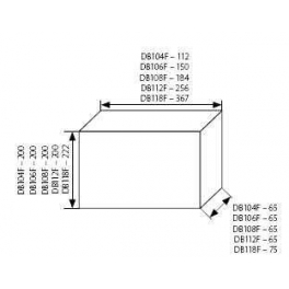 DB112F 1X12P/FMD sülly.doboz