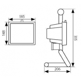 ZW3-L500P-B hord.hal.refl.IP54