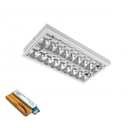 EG LENA-V süllyesztett lámpatest LED fénycsővel (600MM) 2X10W 6400K BM 595x2950mm