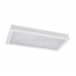 EG Prismatic LED 2x9W 6400K 595X295mm süllyesztett mennyezeti lámpa led fénycsővel