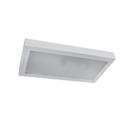 EG Prismatic LED 2x9W 6400K 608X308mm süllyesztett mennyezeti lámpa led fénycsővel