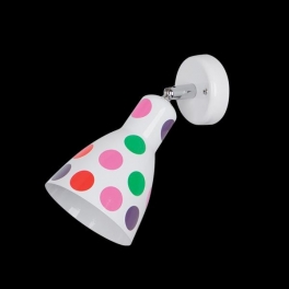 EG DOTS 1 izzós fehér spot lámpa szines pöttyekkel