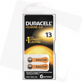 DA13/6BP 1,4V gomb elem hallókészülékekbe DURACELL
