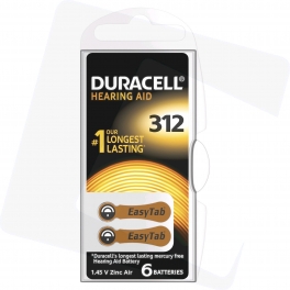 DA312/6BP 1,4V gomb elem hallókészülékekbe DURACELL