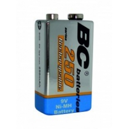BC9V/250/1BP NiMH 9V tölthető elem (kap.max 250mAh)