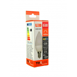 BC TR LED E14 6W C35 2700K gyertya izzó 520LM