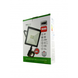 TR LED reflektor 20W + mozg. érzékelő 4200K 1600lm IP65