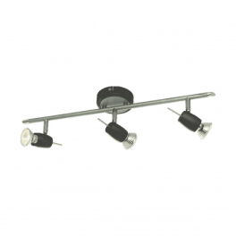 EG VRANA 3 (5.5W) izzós LED mennyezeti lámpa 2700K ezüst + fekete GU10
