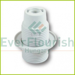 Csillárfoglalat gyűrűvel  E14 fehér max.40W