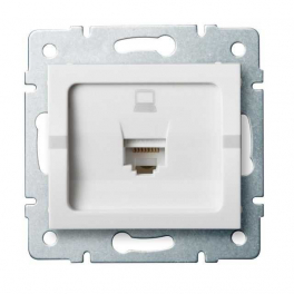LOGI 02-1400-002 fehér adatcsatlakozó aljzat (RJ45 Cat 6 Jack)