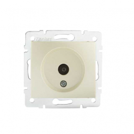 DOMO 01-1290-030 gyöngyház antenna csatlakozó TV aljzat, átmenő