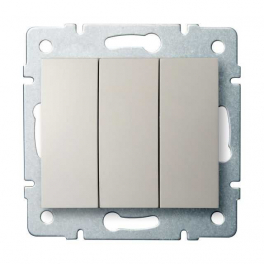 LOGI 02-1090-103 krém hármas csillárkapcsoló