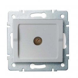 LOGI 02-1300-043 ezüst antenna csatlakozó TV aljzat, végzáró