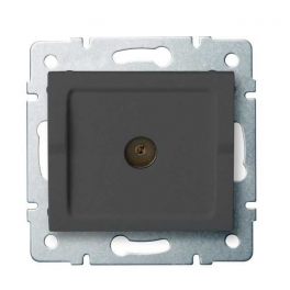 LOGI 02-1290-041 grafit antenna csatlakozó TV aljzat, átmenő