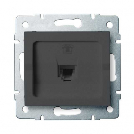LOGI 02-1370-041 grafit telefon csatlakozó aljzat (RJ11)