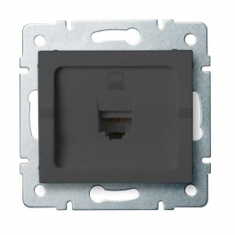 LOGI 02-1390-041 grafit adatcsatlakozó aljzat (RJ45 Cat 5e Jack)