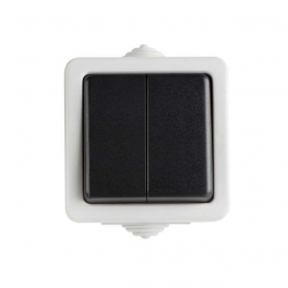 TEKNO 05-1050-143 fekete alternatív kapcsoló (váltókapcsoló 106) IP54