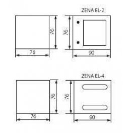 ZENA EL-4 fali lámpa G9 40W