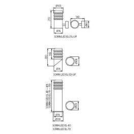 SORIN LED EL-32I-UPfali fáklya 3W IP44
