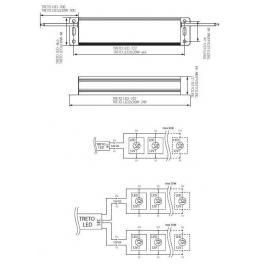 TRETO LED TRAFÓ 0-30W IP66