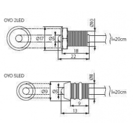 OYO 5LED-CW 12V (5db)