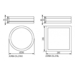 JURBA DL-2180 E27x2lpt.
