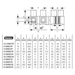H-6mm2 PE sorkapocs