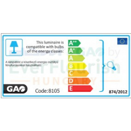 GAO 8105H 2XE27 fényvető IP44