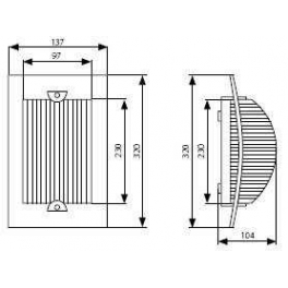 TURK DL-60 E27 60W meny.lpt.IP54